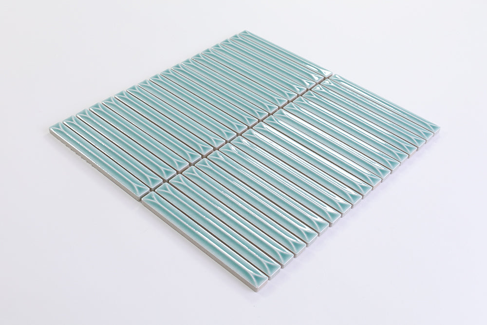 Brinx Kit kat Mint Gloss Mosaic Tile