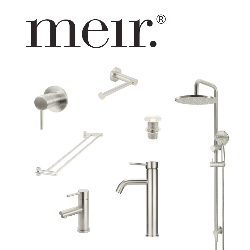Meir Bathroom Package Tapware Shower Accessories - Brushed Nickel