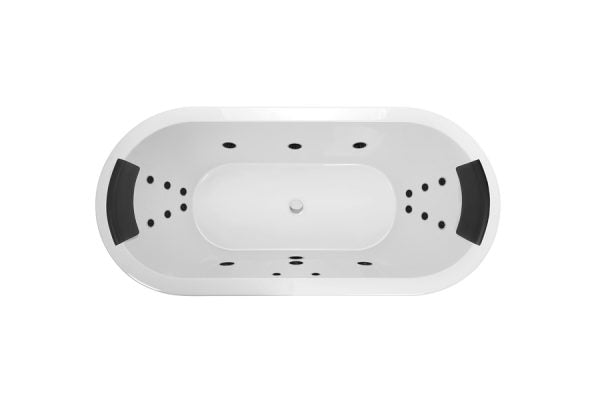 Decina Caval Dolce Vita Spa 18 Jet Inset Bath 1800mm - Gloss White