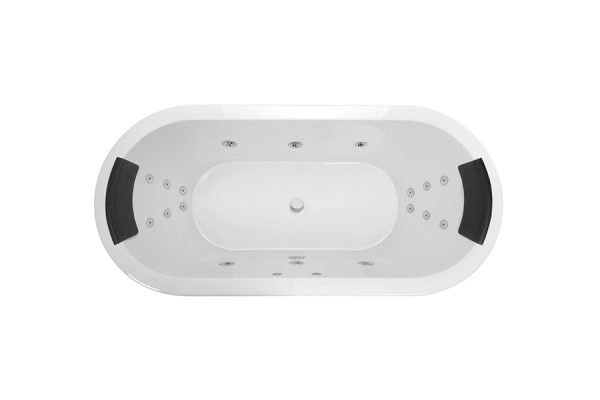 Decina Caval Dolce Vita Spa 18 Jet Inset Bath 1800mm - Gloss White