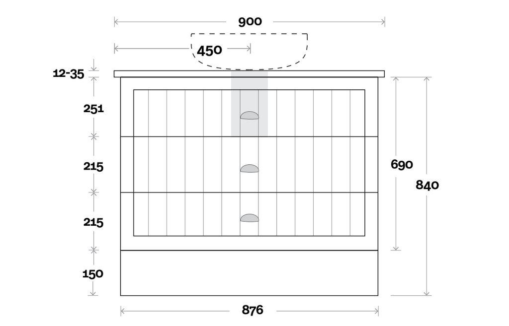 Marquis Chateau Floor Standing Vanity - Wellsons