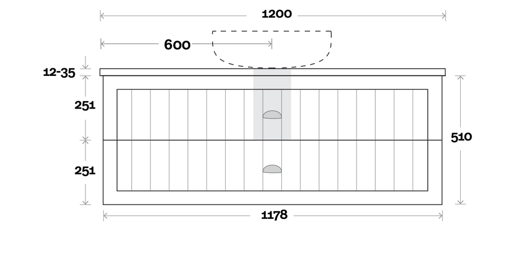 Marquis Chateau Wall Hung Vanity - Wellsons
