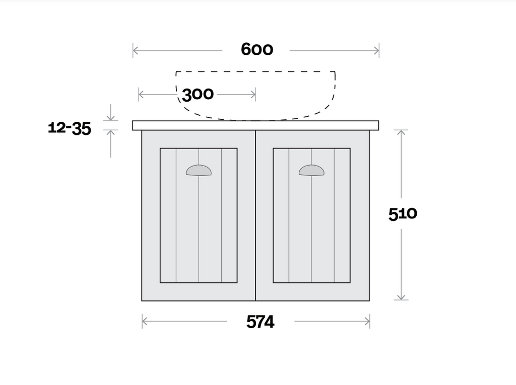 Marquis Chateau Wall Hung Vanity - Wellsons