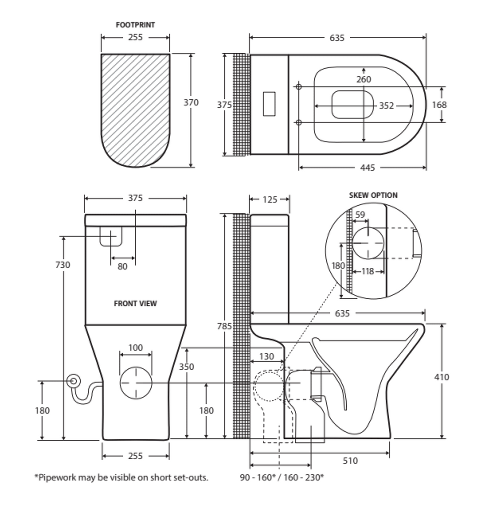 Fienza Chica Close-Coupled Suite - Wellsons