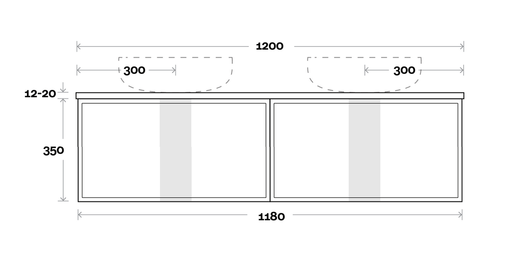 Marquis Chifley Wall Hung Vanity - Wellsons
