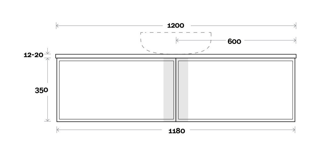 Marquis Chifley Wall Hung Vanity - Wellsons