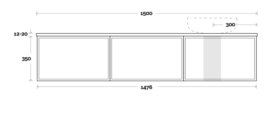 Marquis Chifley Wall Hung Vanity - Wellsons