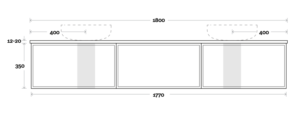 Marquis Chifley Wall Hung Vanity - Wellsons