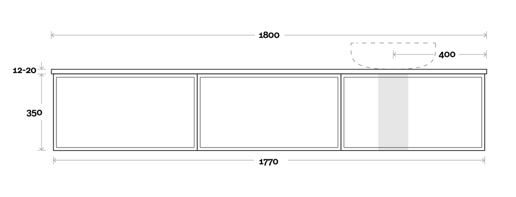 Marquis Chifley Wall Hung Vanity - Wellsons