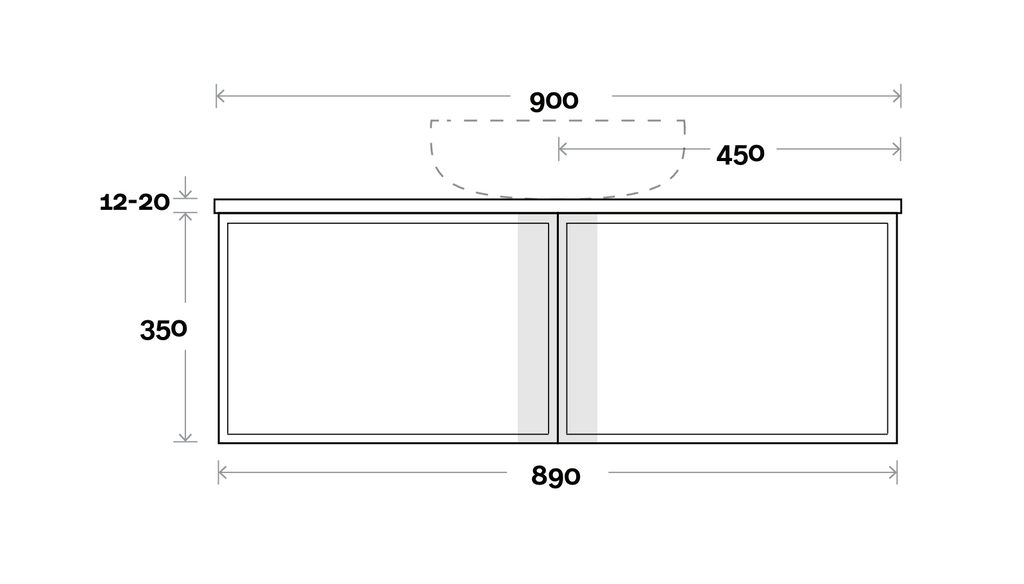 Marquis Chifley Wall Hung Vanity - Wellsons