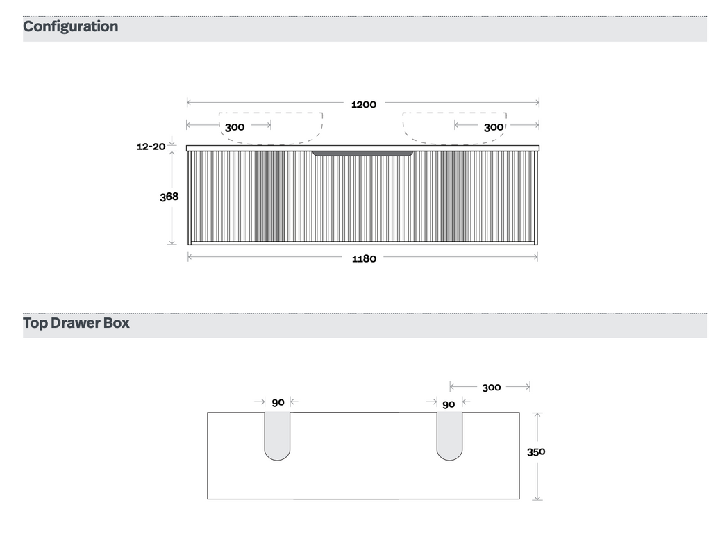 Marquis Cove Wall Hung Vanity - Wellsons