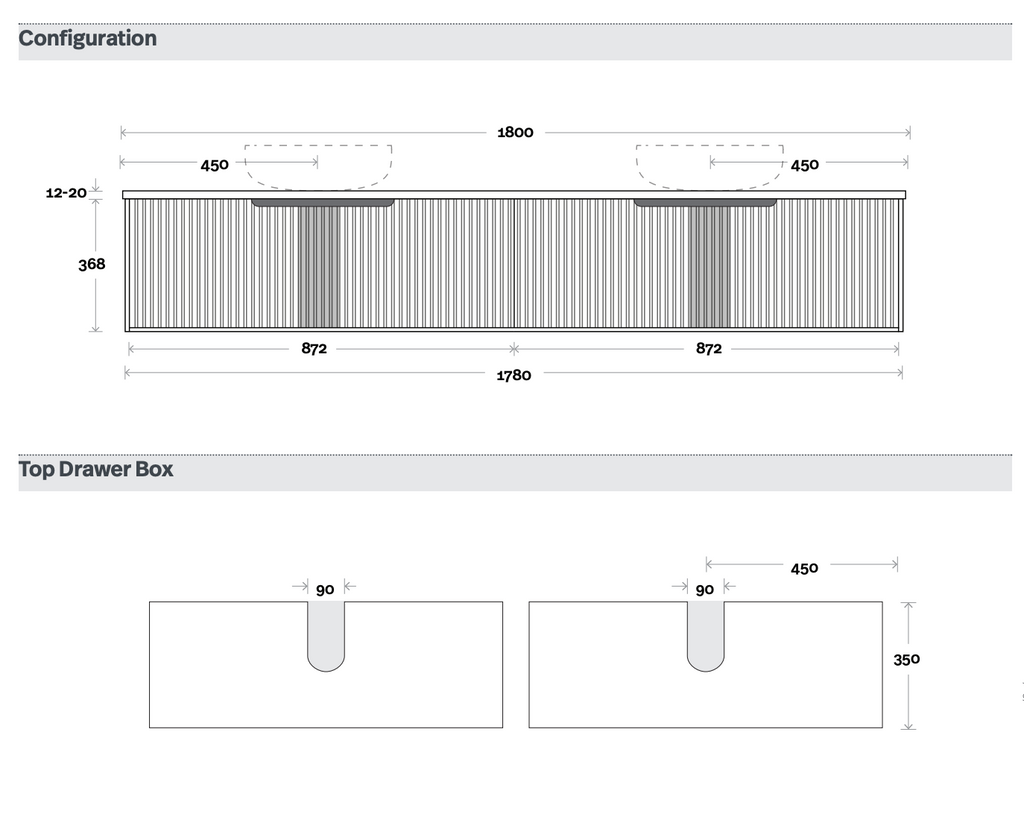 Marquis Cove Wall Hung Vanity - Wellsons