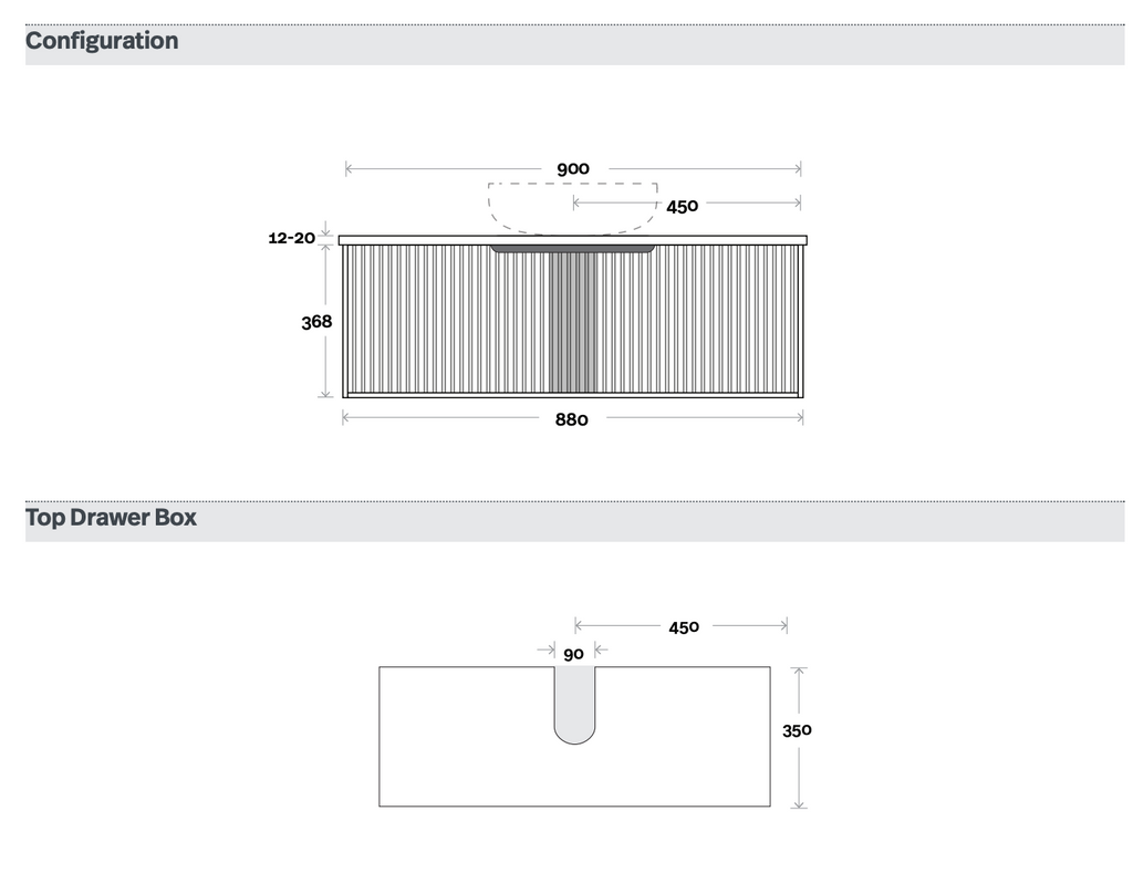 Marquis Cove Wall Hung Vanity - Wellsons