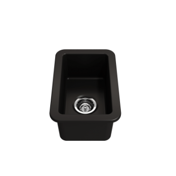 Turner Hastings Cuisine 30x46 Inset / Undermount Fireclay Sink - Matte Black