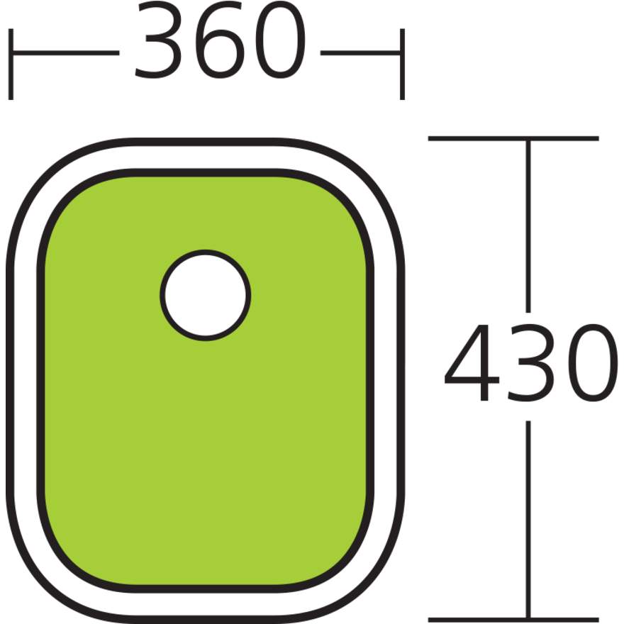 Oliveri Diaz Standard Bowl Undermount Sink