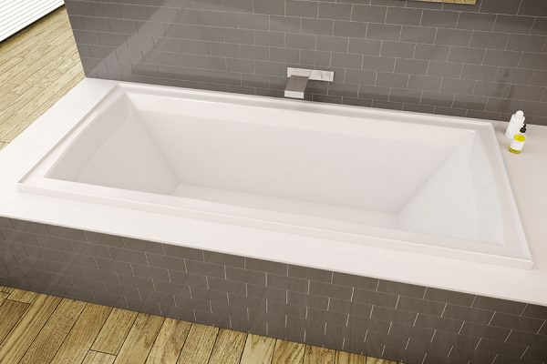 Decina San Diego Inset Bath 1790mm - Gloss White