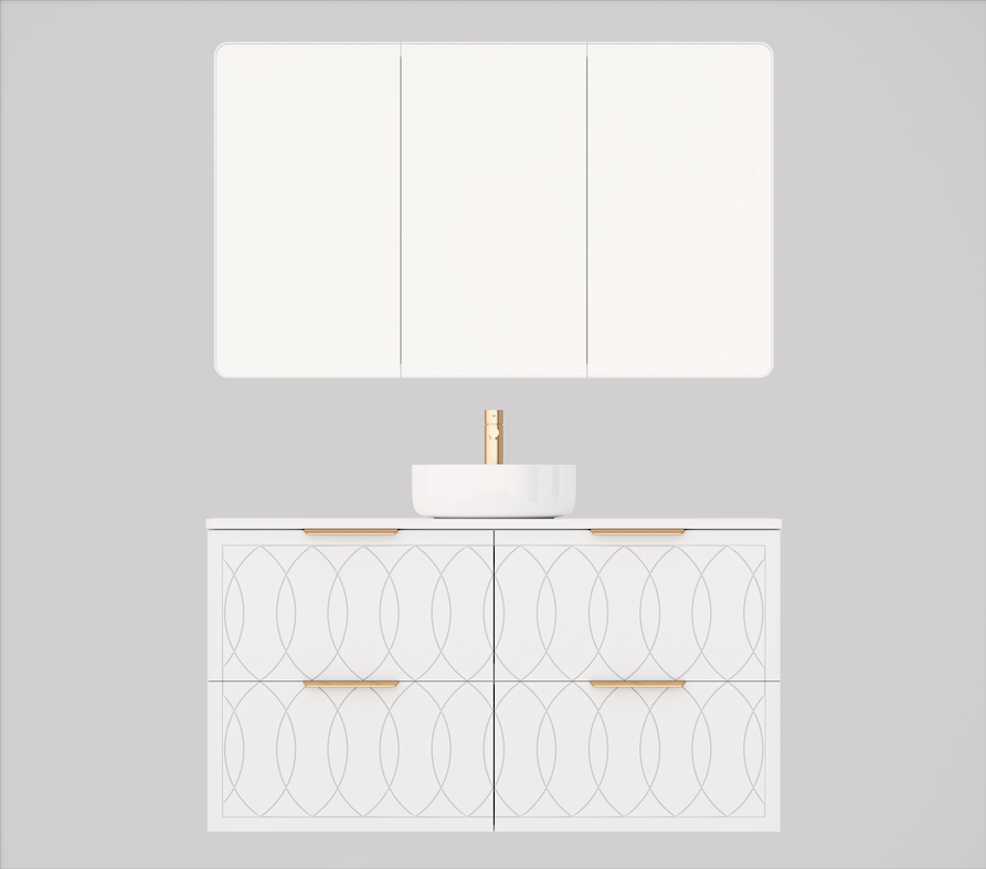 Timberline Sutherland House Deco Wall Hung Vanity