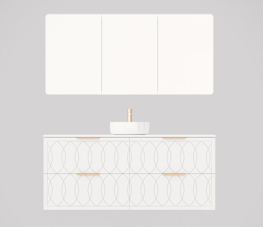 Timberline Sutherland House Deco Wall Hung Vanity