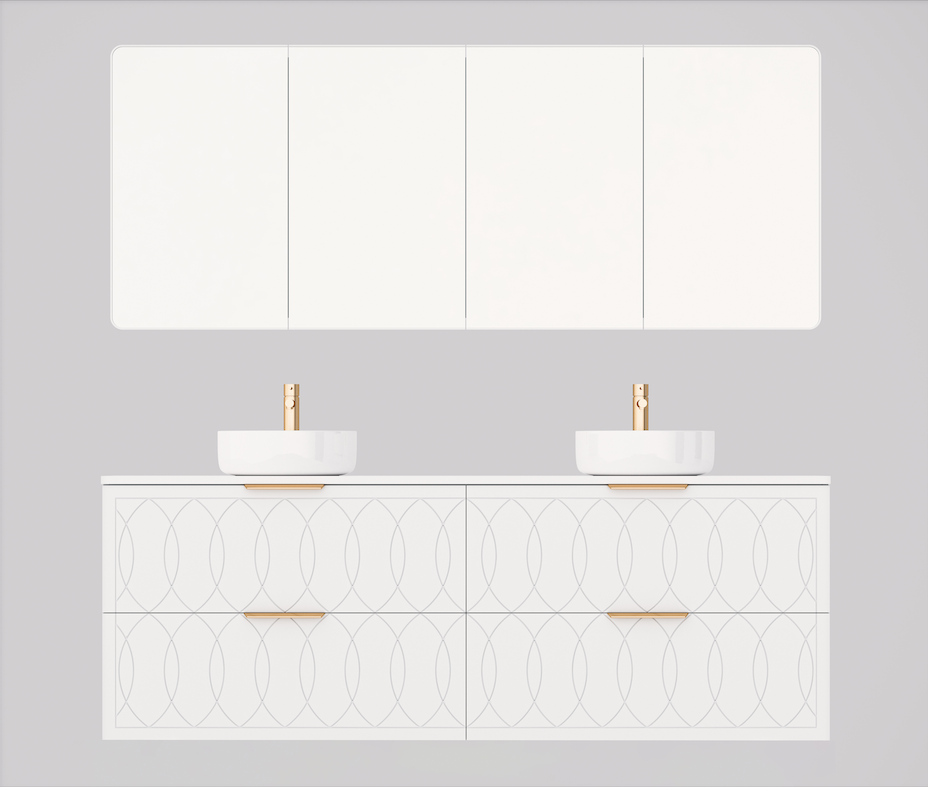 Timberline Sutherland House Deco Wall Hung Vanity