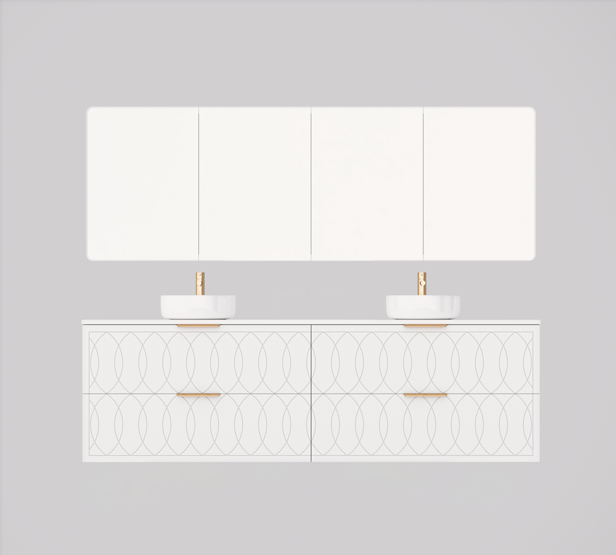 Timberline Sutherland House Deco Wall Hung Vanity