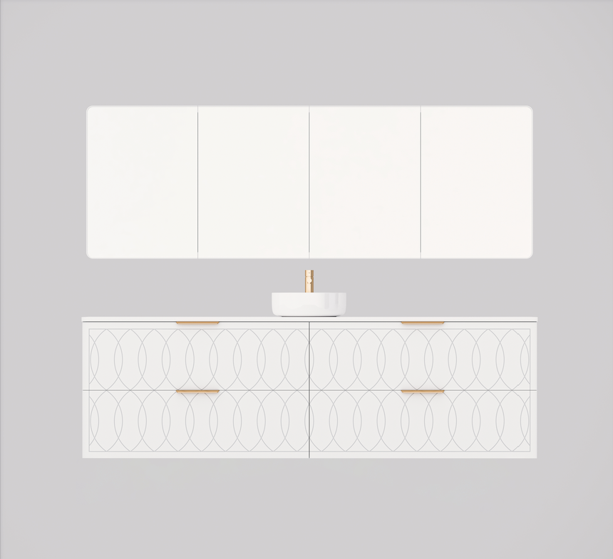 Timberline Sutherland House Deco Wall Hung Vanity