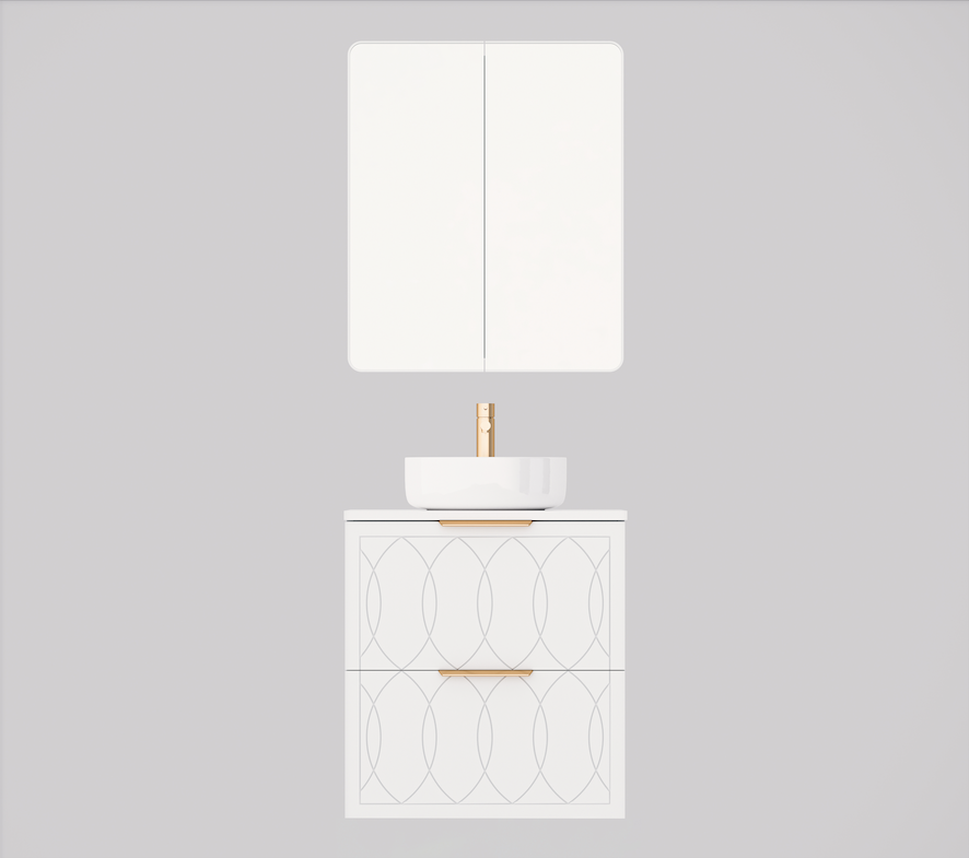 Timberline Sutherland House Deco Wall Hung Vanity