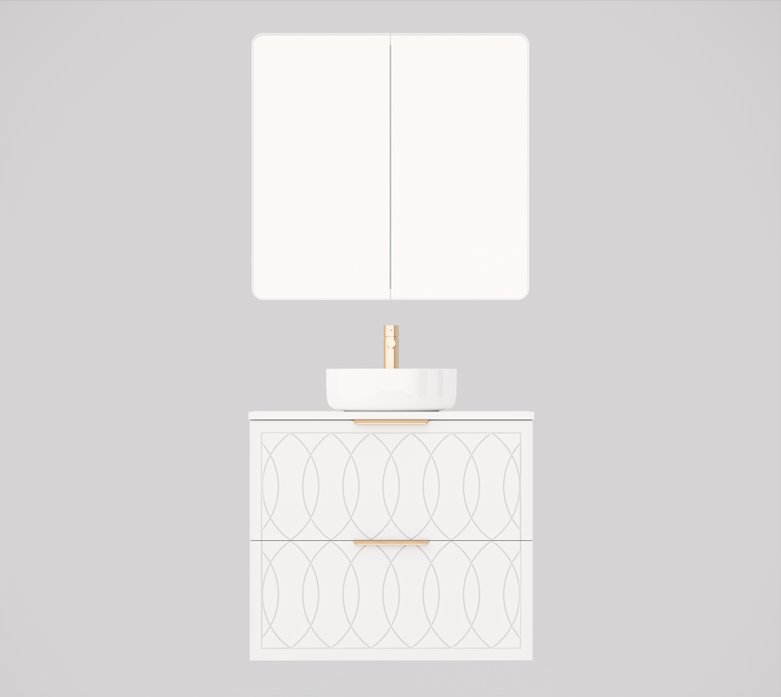 Timberline Sutherland House Deco Wall Hung Vanity