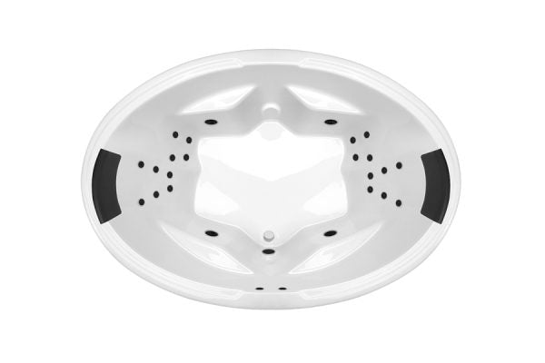 Decina Duo Dolce Vita 24 Jet Spa Inset Bath 1850mm - Gloss White