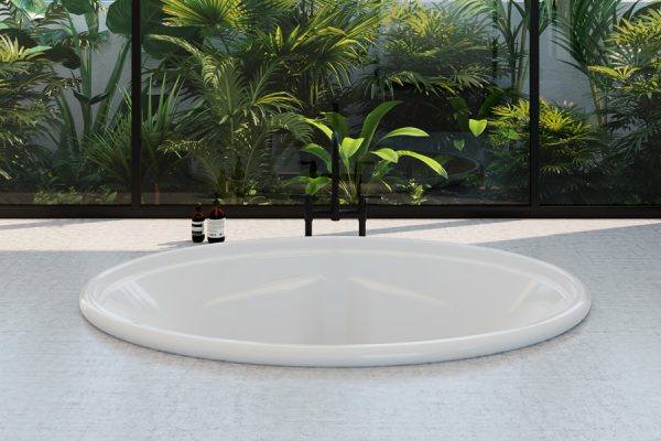 Decina Duo Inset Bath 1850mm - Gloss White
