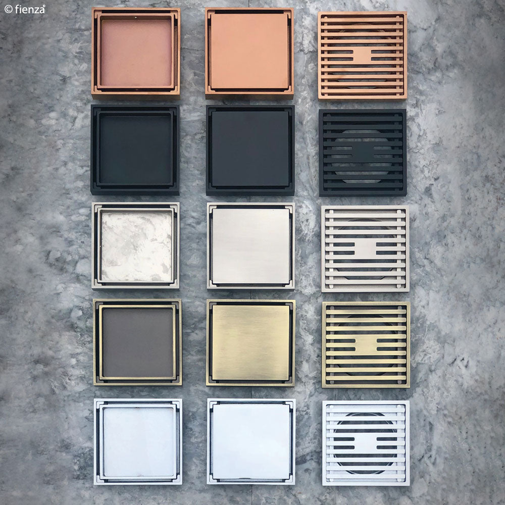 Fienza Square Slim Grate Floor Waste 80mm - Wellsons