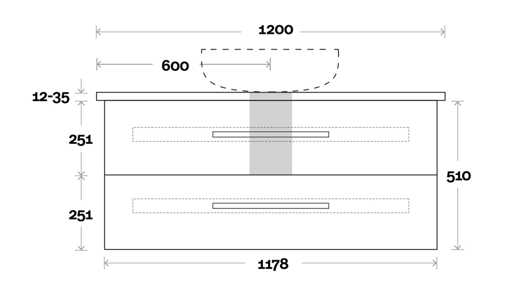 Marquis Gold Wall Hung Vanity - Wellsons