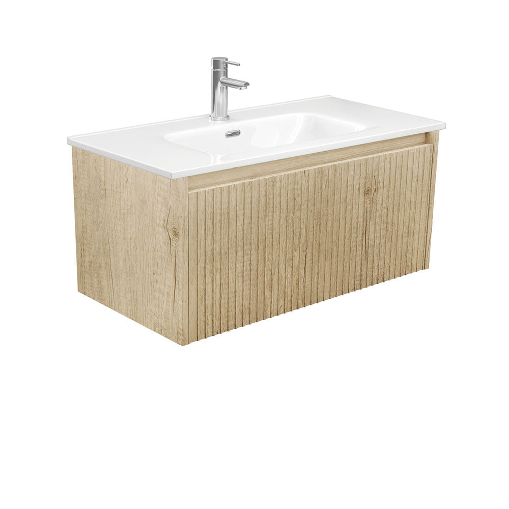 Fienza Alina Joli Moulded Basin Top Wall hung Vanity - Scandi Oak