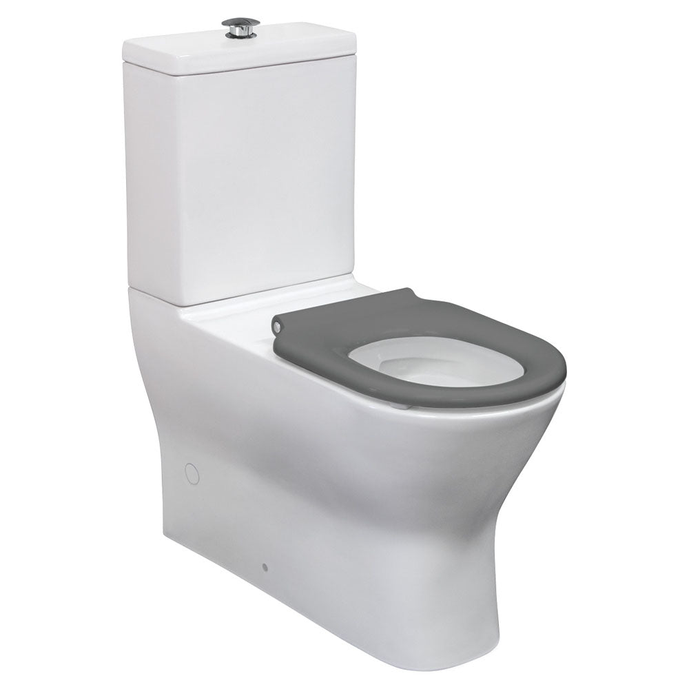 Fienza Delta Care Back-to-Wall Toilet Suite - Grey Seat