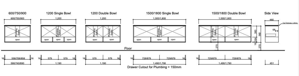 Timberline Kansas Wall Hung Vanity with Regal Acrylic Top - Wellsons