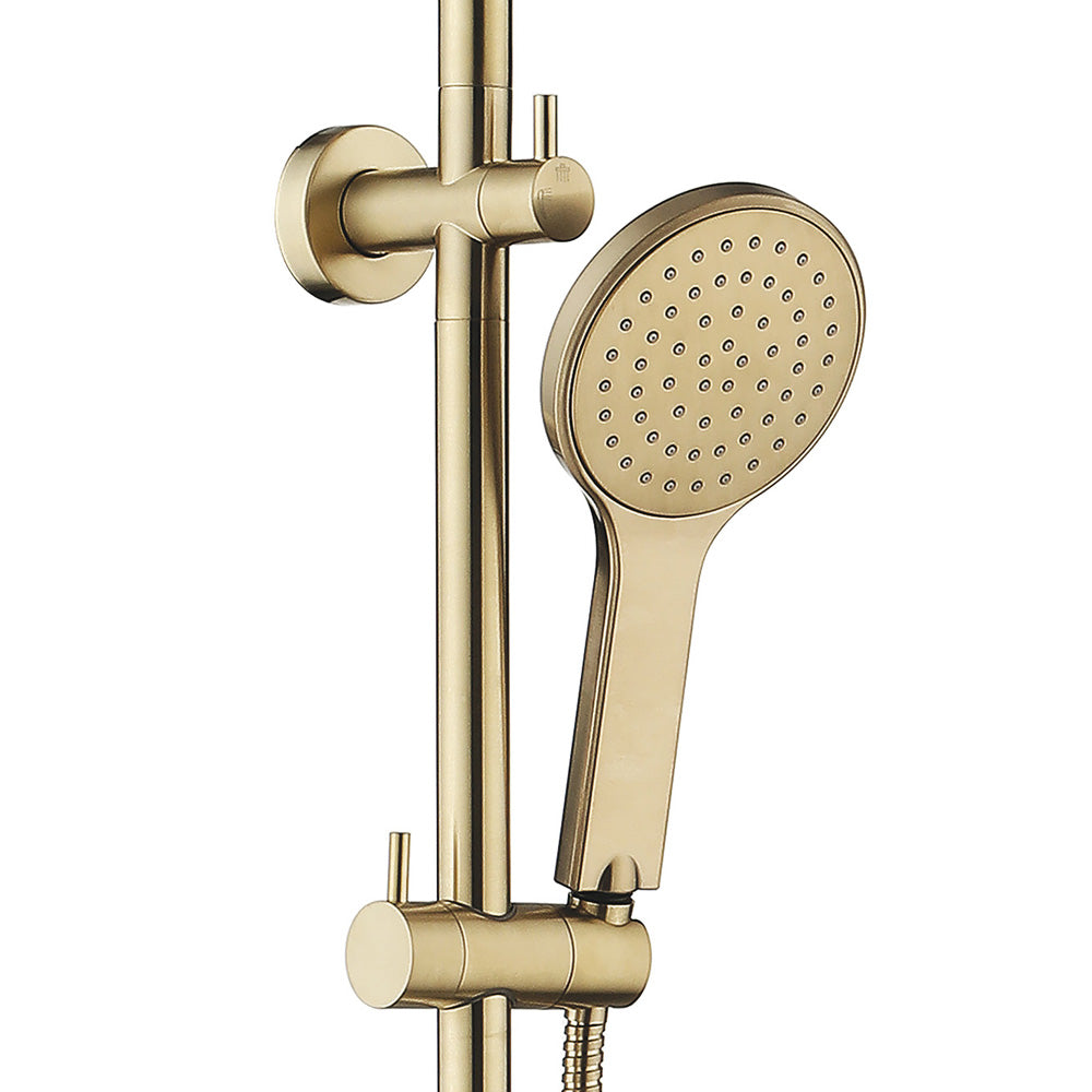 Fienza Kaya Twin Shower - Urban Brass
