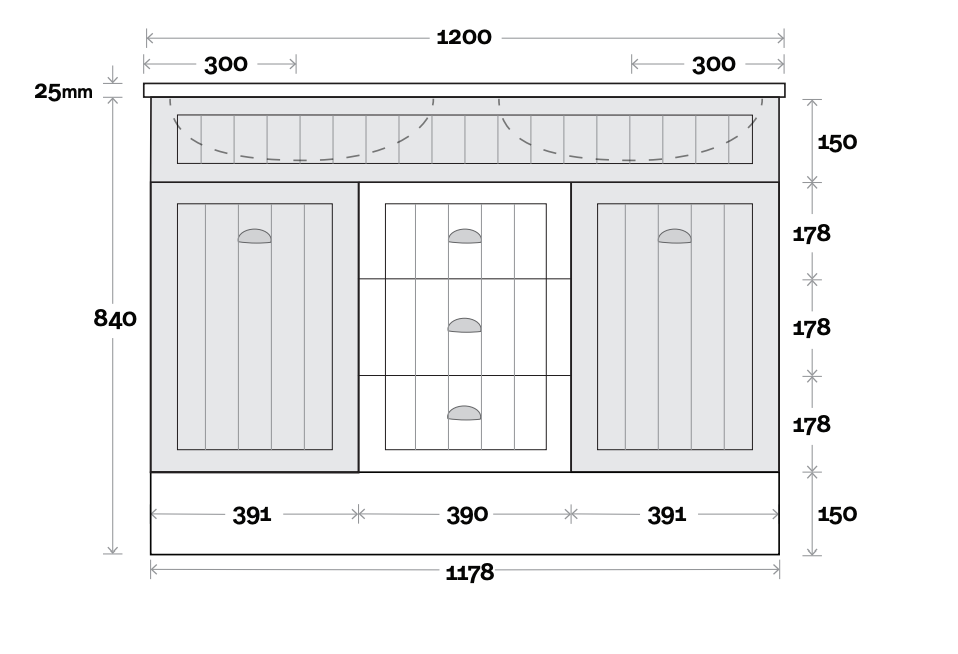 Marquis Kiama Floor Standing Vanity with Kickboard - Wellsons