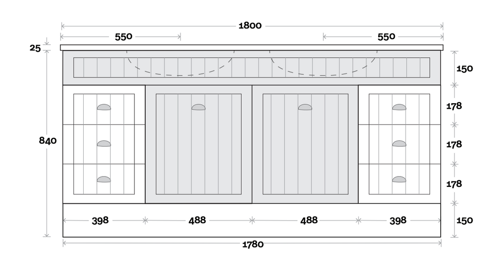 Marquis Kiama Floor Standing Vanity with Kickboard - Wellsons