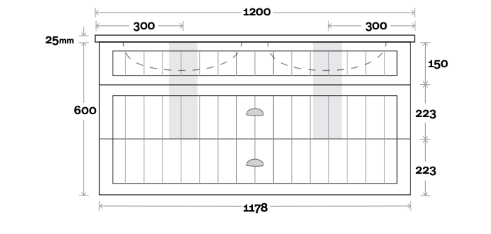 Marquis Kiama Wall Hung Vanity - Wellsons