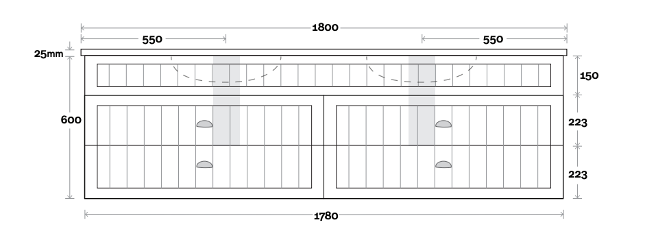 Marquis Kiama Wall Hung Vanity - Wellsons