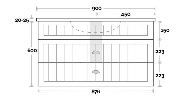 Marquis Kiama Wall Hung Vanity - Wellsons