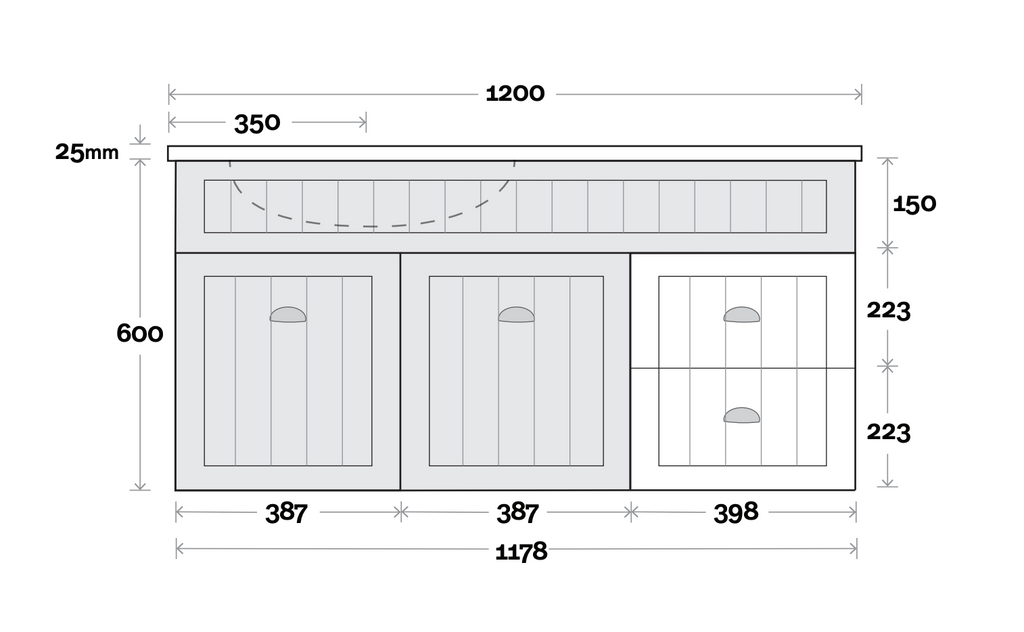Marquis Kiama Wall Hung Vanity - Wellsons