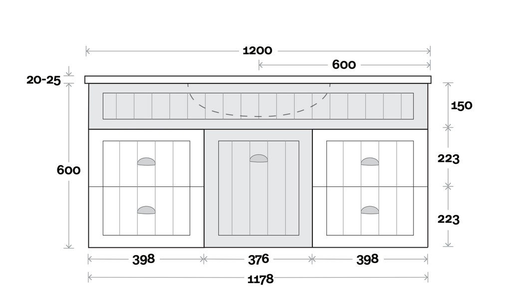 Marquis Kiama Wall Hung Vanity - Wellsons