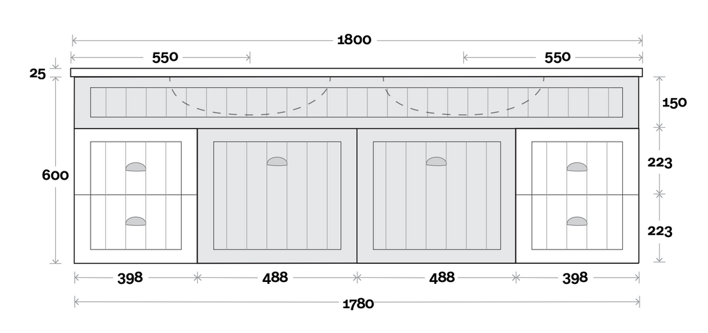 Marquis Kiama Wall Hung Vanity - Wellsons