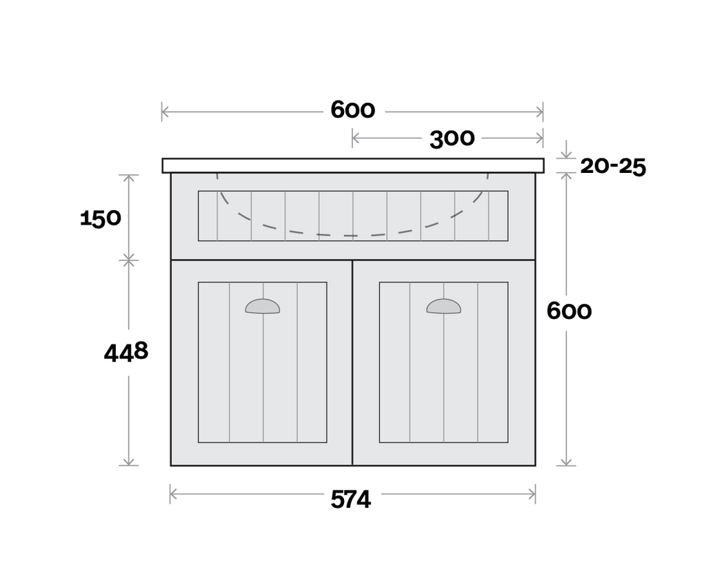 Marquis Kiama Wall Hung Vanity - Wellsons