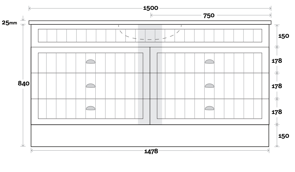 Marquis Kiama Floor Standing Vanity with Kickboard - Wellsons