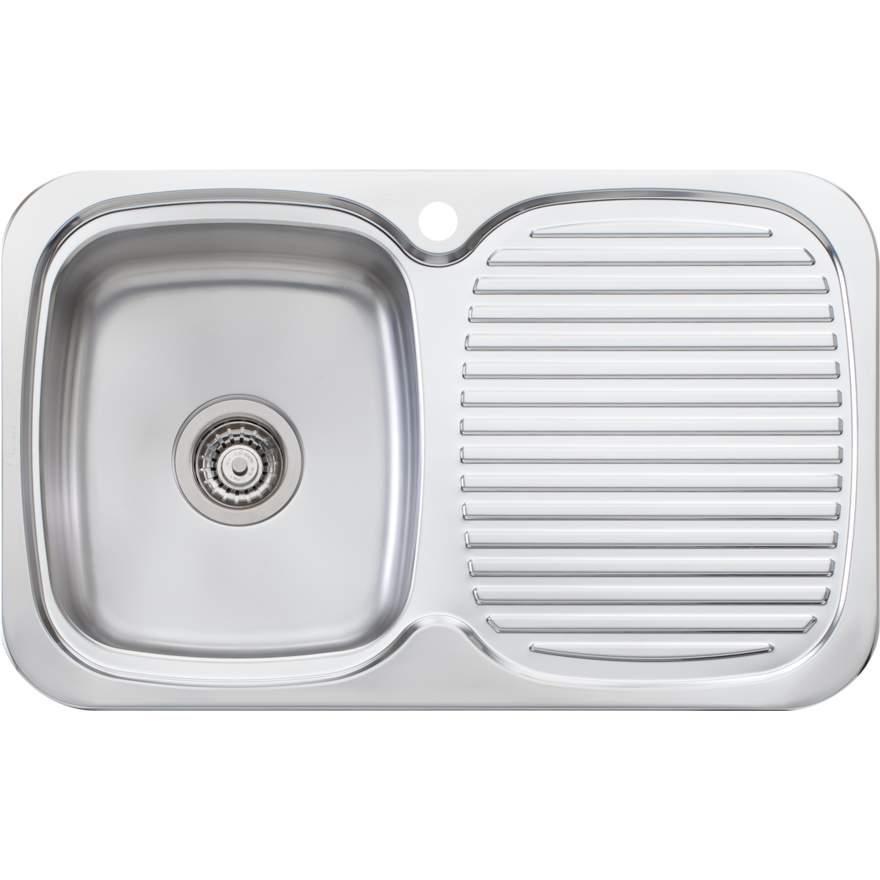 Oliveri Lakeland Single Bowl Sink With Drainer