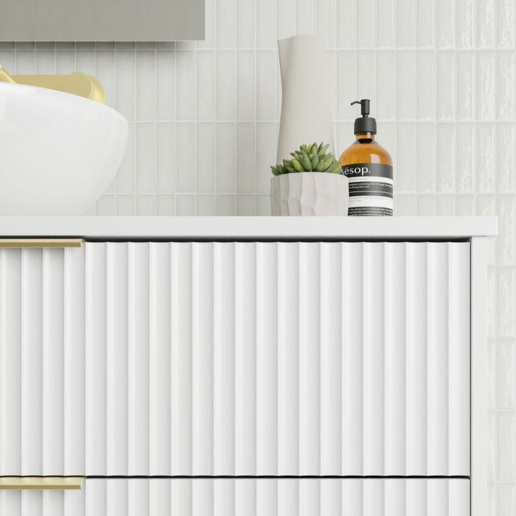 Marquis Lake Wall Hung Vanity Caesarstone Dekton Vasari