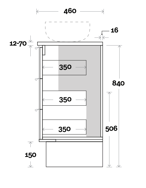 Marquis Lake Floor Standing Vanity