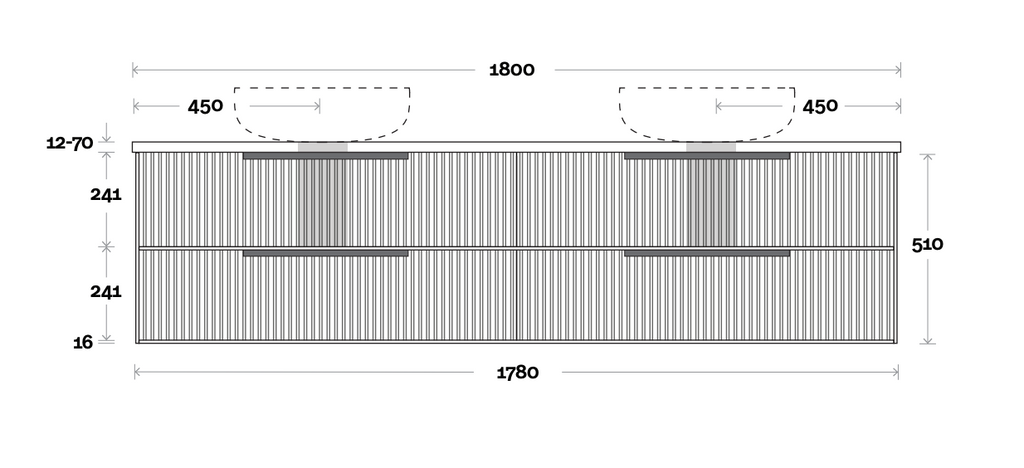 Marquis Lake Wall Hung Vanity