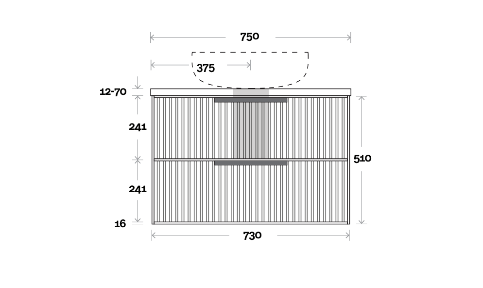 Marquis Lake Wall Hung Vanity
